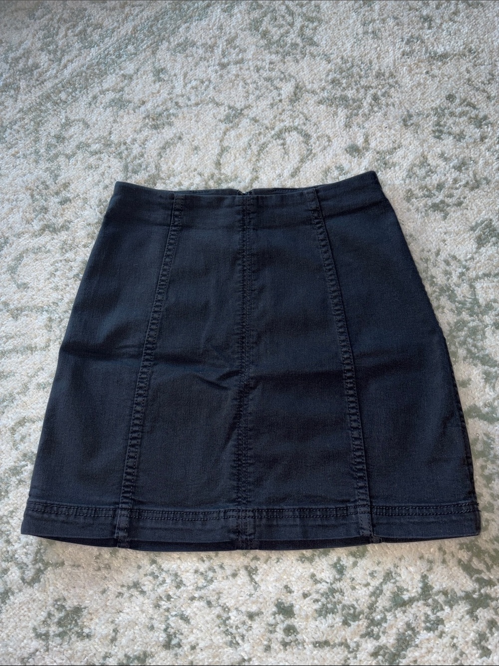 Free People Black Mini Skirt